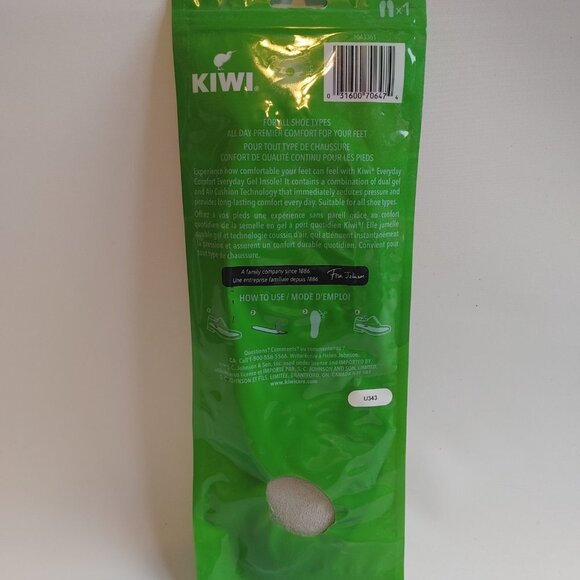 KIWI Everyday Comfort Everyday Gel Insoles 1 Pair Size 6-10 BNIP - Picture 2 of 3
